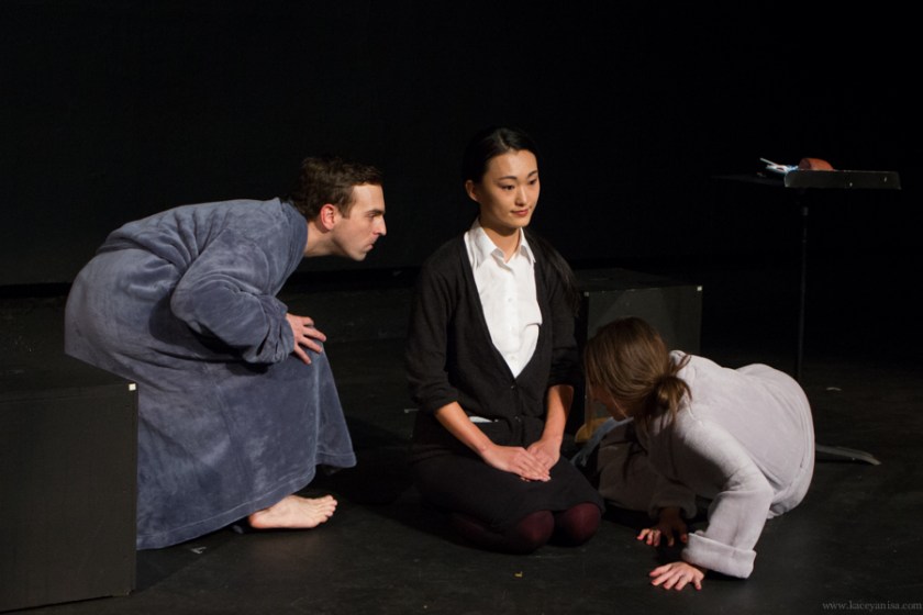 Pictured: Alex Herrald, Mari Yamamoto, and Darcy Fowler. Photo by Kacey Stamats.